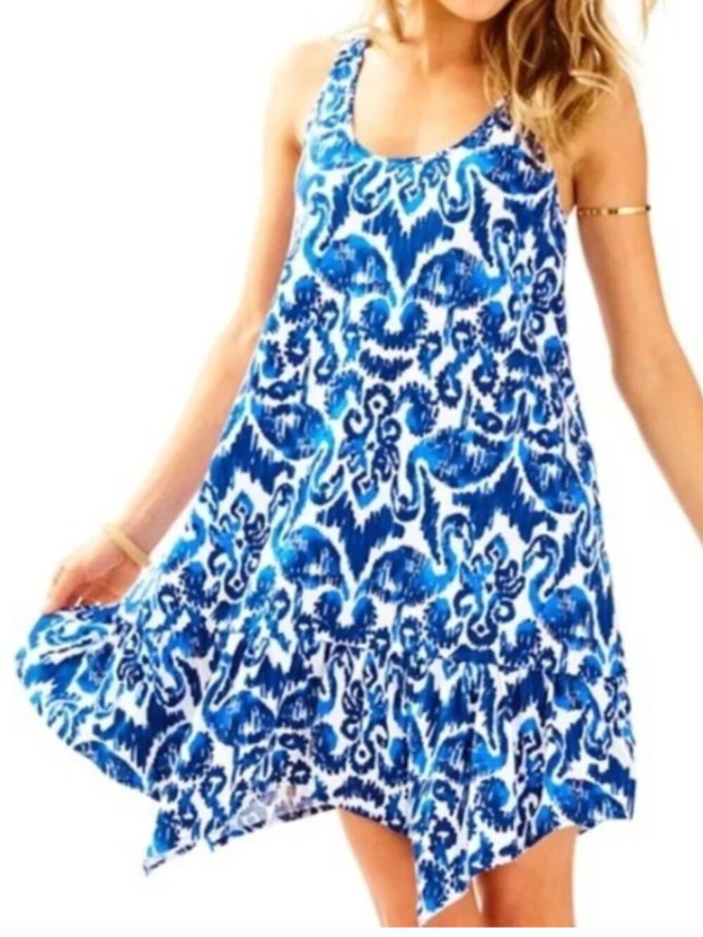 Lilly Pulitzer Hampton tank dress Resort Navy Sz XXS